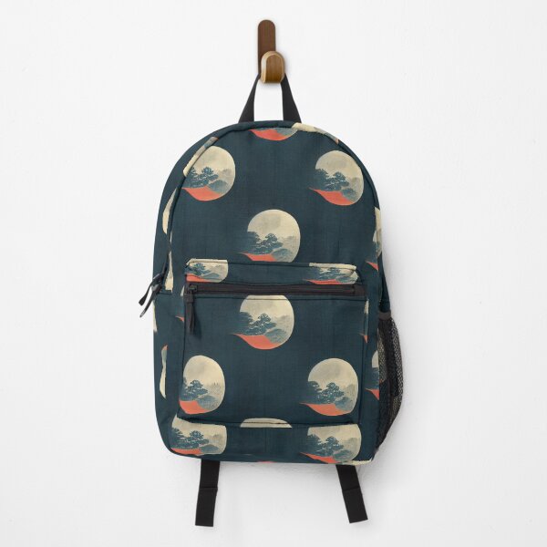Item preview, Japanese Style Flower Moon Clouds Pattern II designed and sold by ARTIFLAVE.