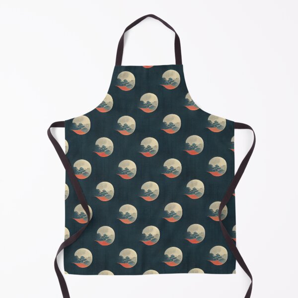 Item preview, Japanese Style Flower Moon Clouds Pattern II designed and sold by ARTIFLAVE.