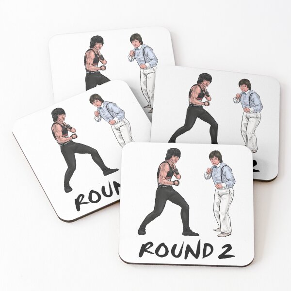 Item preview, Civilized Famous Comedy Action Movie Actor Humor Round Fight Of The Century Vintage designed and sold by Evelynifliveral.