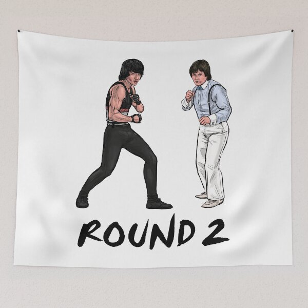 Item preview, Civilized Famous Comedy Action Movie Actor Humor Round Fight Of The Century Vintage designed and sold by Evelynifliveral.