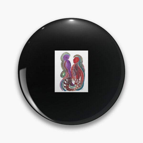 Item preview, Knives Are Out Ink Blot Intuitive painting Poster designed and sold by cholcapersih.