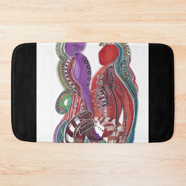 Item preview, Knives Are Out Ink Blot Intuitive painting Poster designed and sold by cholcapersih.