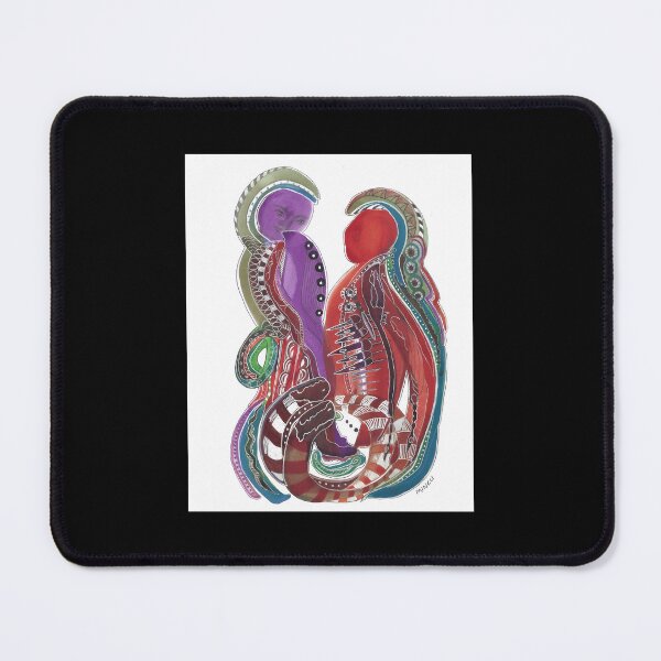Item preview, Knives Are Out Ink Blot Intuitive painting Poster designed and sold by cholcapersih.