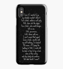 Grinch Schedule iPhone Case