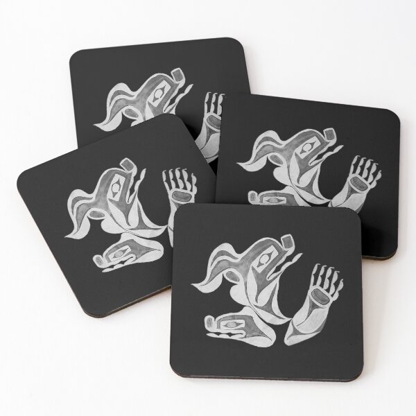 Item preview, Native Bright Animal Spirit Print on a Black Background designed and sold by Spirit-World.