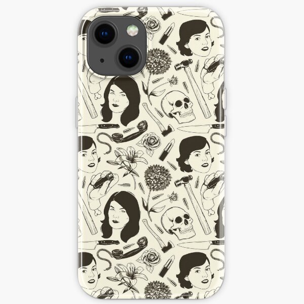 True Crime Pattern iPhone Soft Case