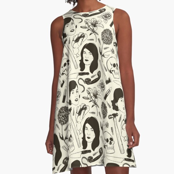 True Crime Pattern A-Line Dress