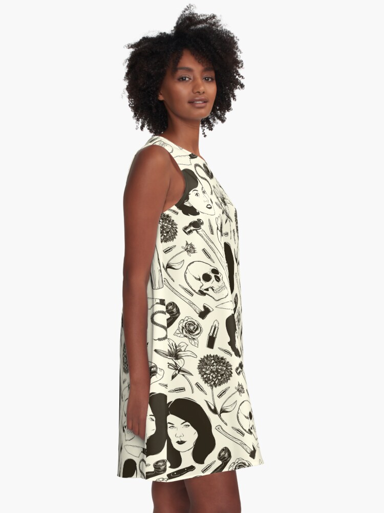 Alternate view of True Crime Pattern A-Line Dress
