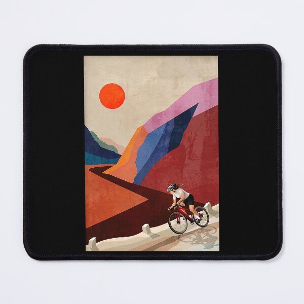 Item preview, Female Mountain Bikes - Female Cycling - Female Cyclist Descending Great Gift For Cyclists designed and sold by Jackchapman97.