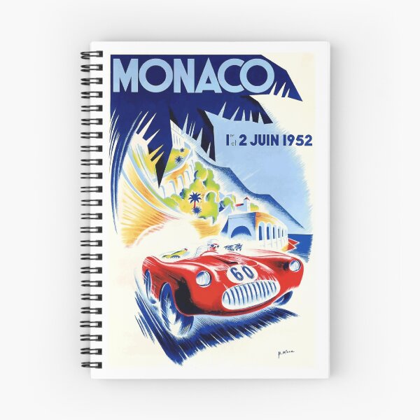 Item preview, 1952 Monaco Grand Prix Automobile Race Poster designed and sold by retrographics.