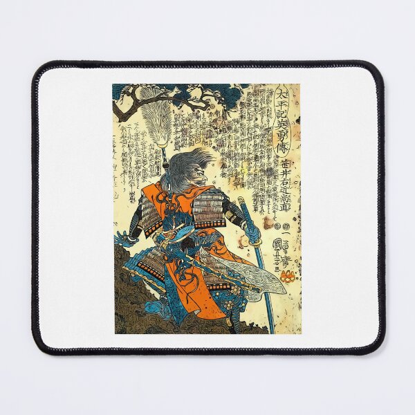 Item preview, Funny Gift Movies Samurai Warrior Blue Poster Martial Arts designed and sold by Derosajoehalpin.