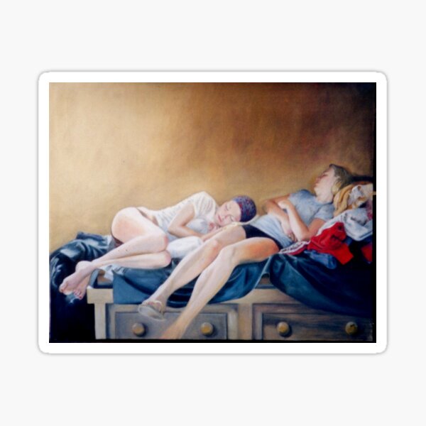 Item preview, Sleeping Sisters - Painting by Avril Thomas - Adelaide / South Australia Artist designed and sold by AvrilThomasart.