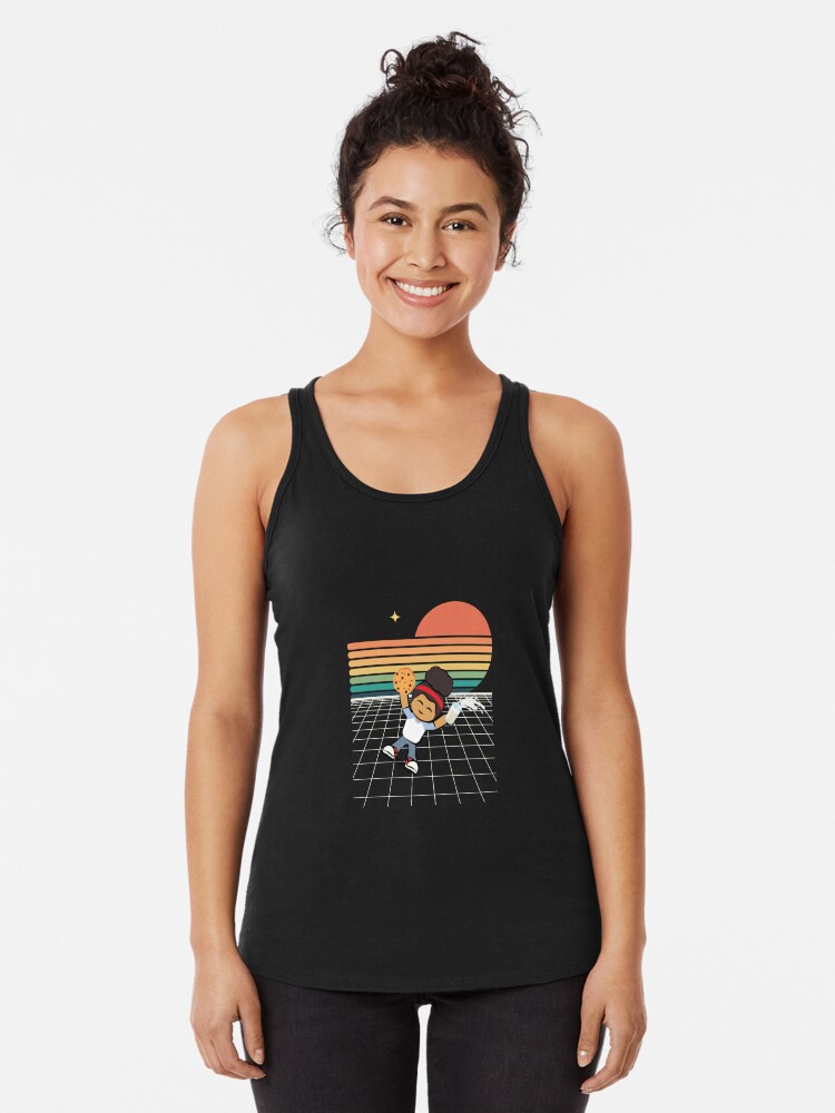 Thumbnail 1 of 3, Racerback Tank Top, Space Cookie designed and sold by SneakySophie.