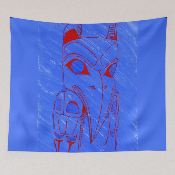 Artikelvorschau, Haida Totem Rabe Aquarell entworfen und verkauft von khyphenj.