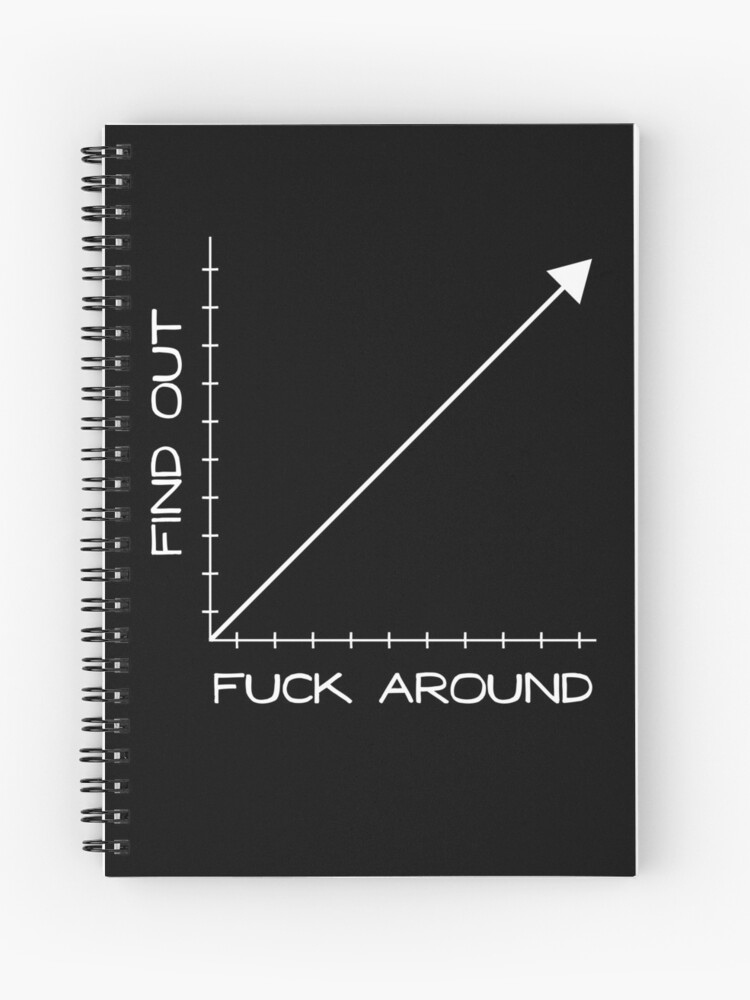 Fuck Around and Find Out Graph Chart  Zipper Pouch for Sale by