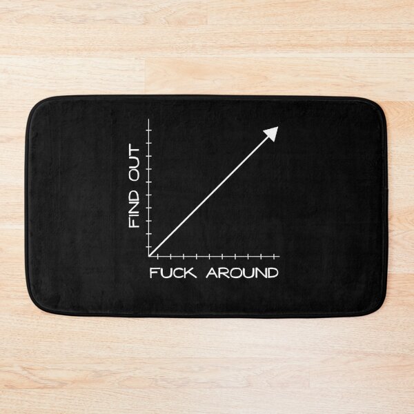 Item preview, Fuck Around and Find Out Graph Chart  designed and sold by Good-Find.