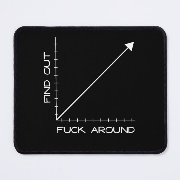 Item preview, Fuck Around and Find Out Graph Chart  designed and sold by Good-Find.