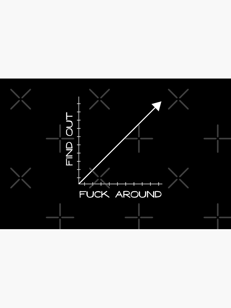 Fuck Around and Find Out Graph Chart | Poster