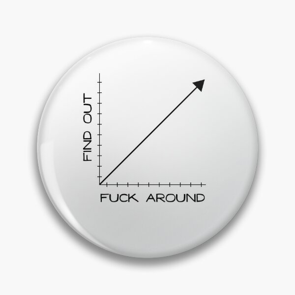 Item preview, Fuck Around and Find Out Graph Chart  designed and sold by Good-Find.