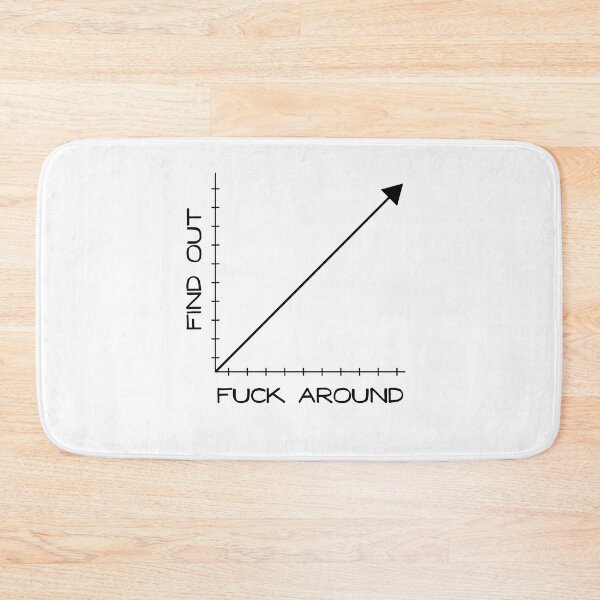 Item preview, Fuck Around and Find Out Graph Chart  designed and sold by Good-Find.
