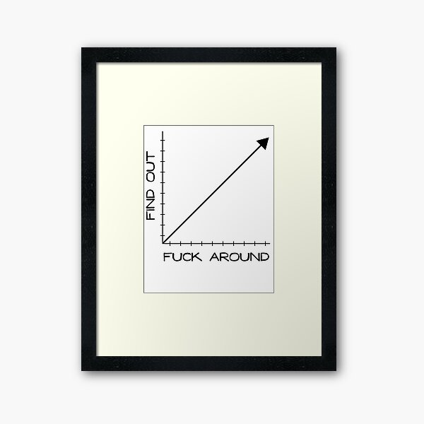 Fuck Around and Find Out Graph Chart  Poster for Sale by Good-Find