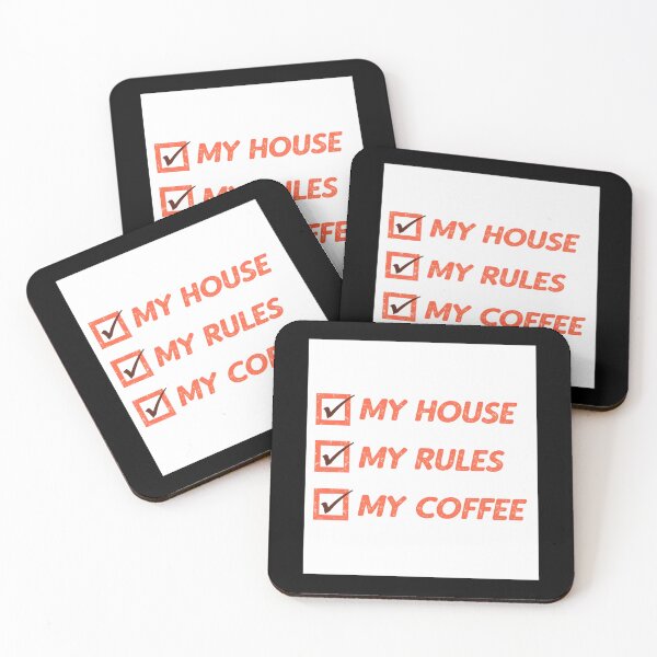 Item preview, Knives detective movie My House My Rules My Coffee Poster designed and sold by cholcapersih.