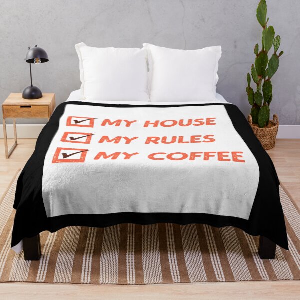 Item preview, Knives detective movie My House My Rules My Coffee Poster designed and sold by cholcapersih.