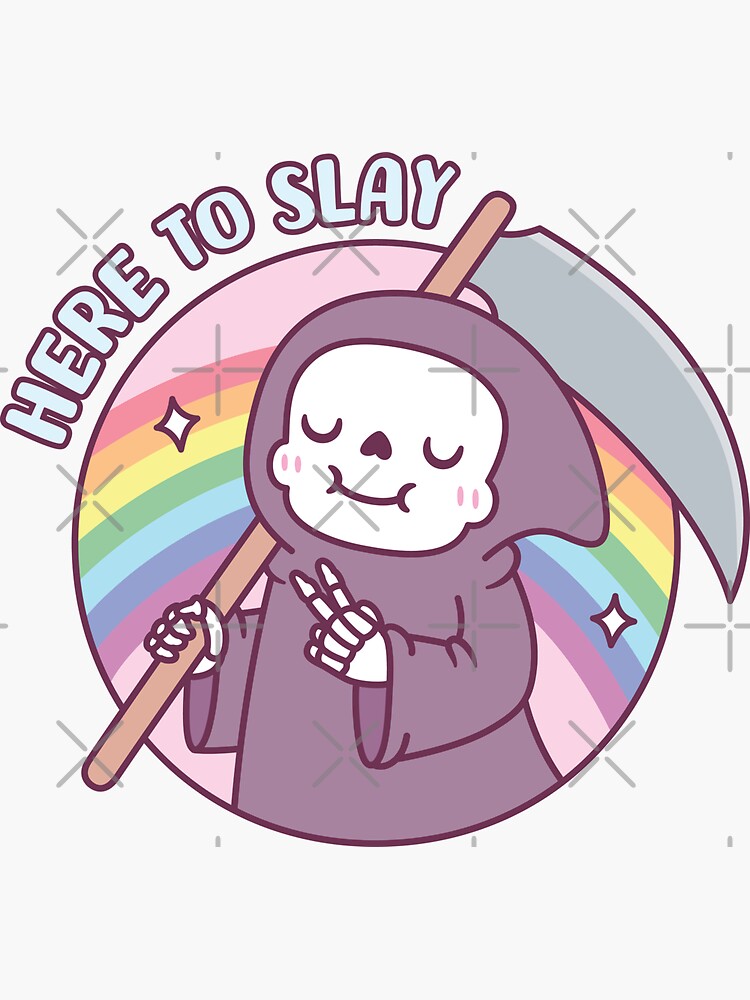 Read In Peace Grim Reaper Funny Dark Humor Book' Sticker