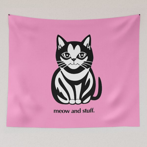 Item preview, Cat - meow and stuff designed and sold by ArtFactoryAI.