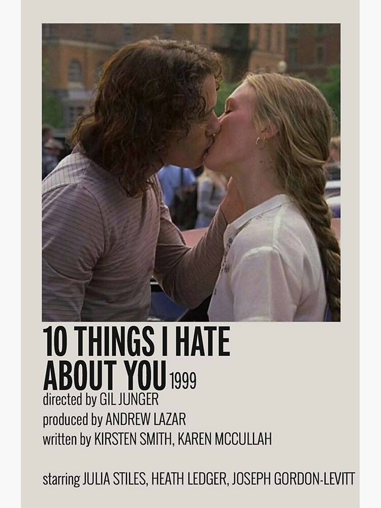 10 things i hate about you poster Greeting Card for Sale by janepiment