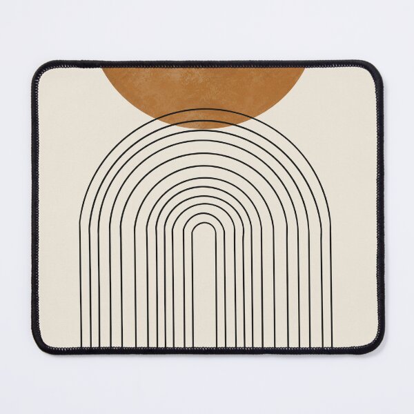 Item preview, Modern Contemporary Composition Minimalist Sunrise Abstract Flow Poster Arch Balance Brown Sun Mid-Century lines Boho Geometric designed and sold by thanyaj.