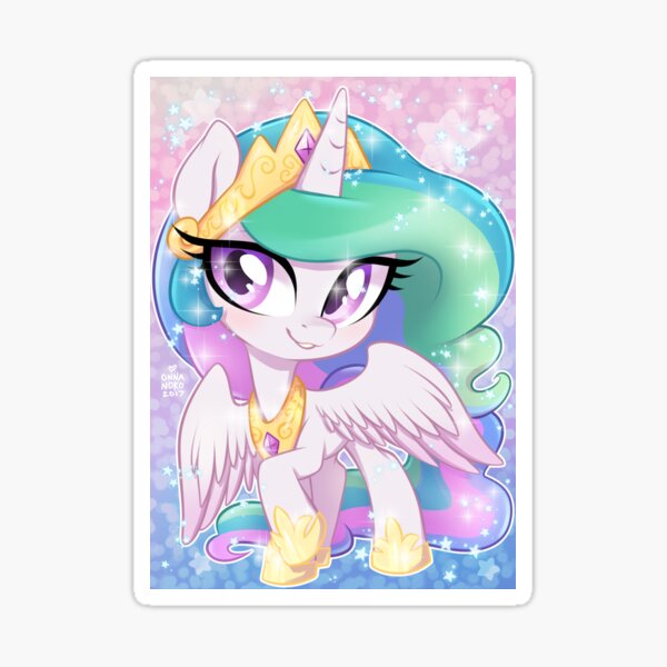 Item preview, Little Princess Celestia ~ sparkly stars version designed and sold by Onnanoko.