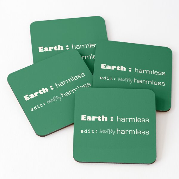 Item preview, Earth : mostly harmless designed and sold by Rosemary Scott.
