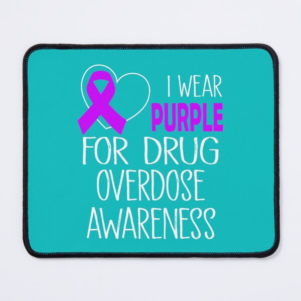 Item preview, I Wear Purple For Overdose Awareness Ribbon   designed and sold by rhinosaurandfun.