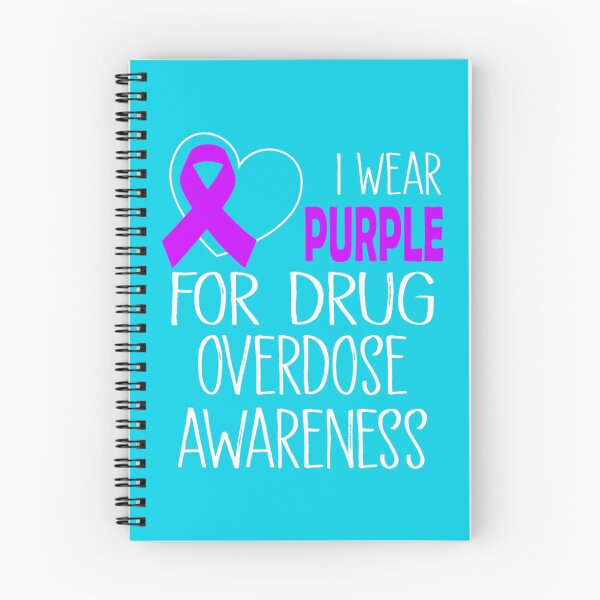 Item preview, I Wear Purple For Overdose Awareness Ribbon   designed and sold by rhinosaurandfun.