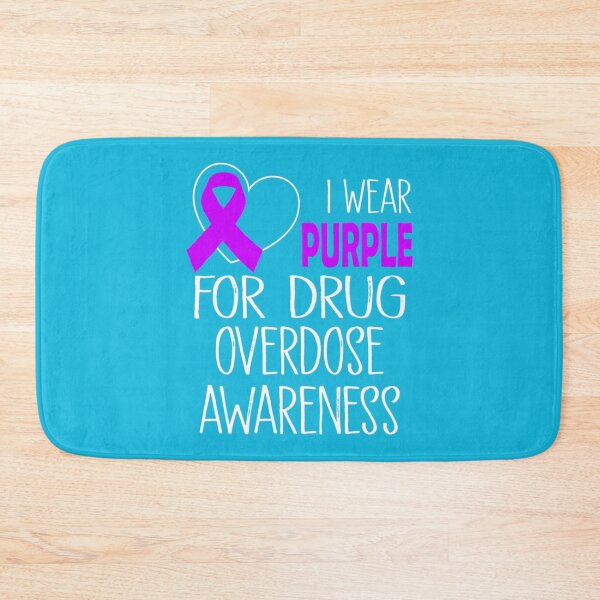 Item preview, I Wear Purple For Overdose Awareness Ribbon   designed and sold by rhinosaurandfun.