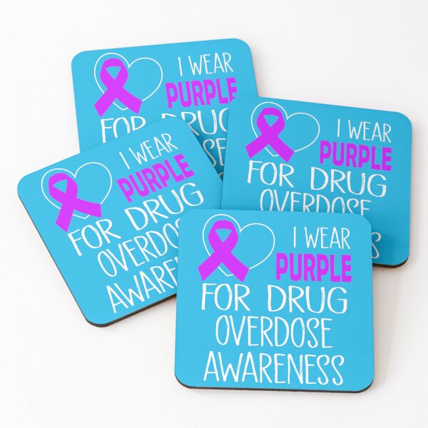 Item preview, I Wear Purple For Overdose Awareness Ribbon   designed and sold by rhinosaurandfun.