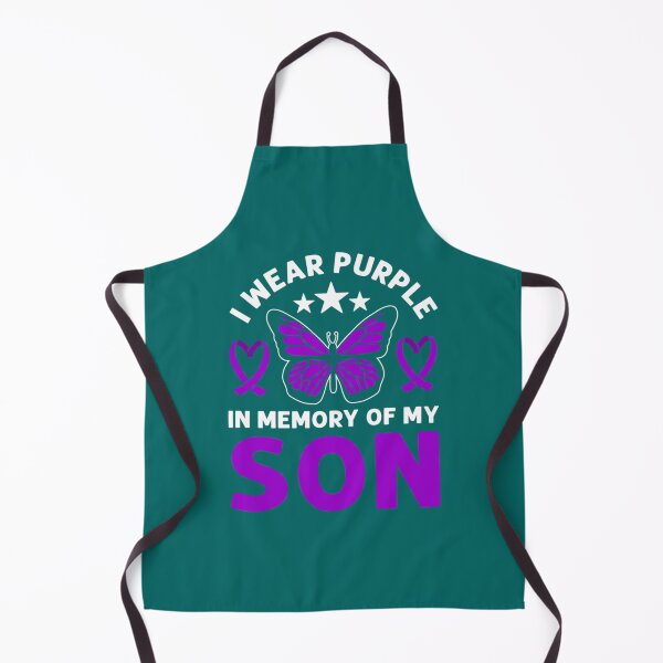 Item preview, I Wear Purple In Memory Of My Son. Overdose Awareness    designed and sold by rhinosaurandfun.