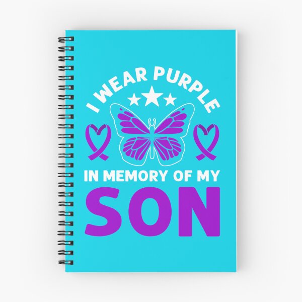 Item preview, I Wear Purple In Memory Of My Son. Overdose Awareness    designed and sold by rhinosaurandfun.
