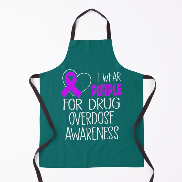 Item preview, I Wear Purple For Overdose Awareness Ribbon   designed and sold by rhinosaurandfun.