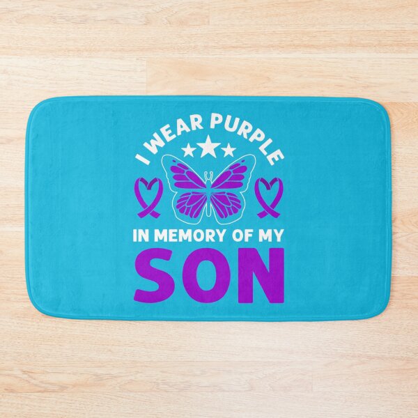 Item preview, I Wear Purple In Memory Of My Son. Overdose Awareness    designed and sold by rhinosaurandfun.