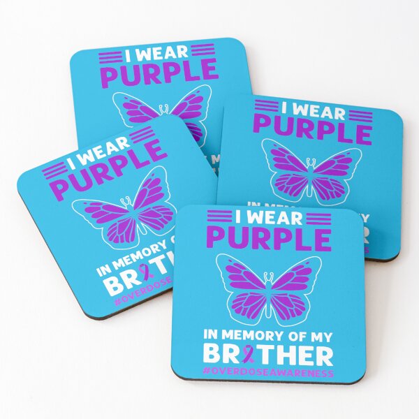 Item preview, I Wear Purple In Memory Of My Son. Overdose Awareness   designed and sold by rhinosaurandfun.