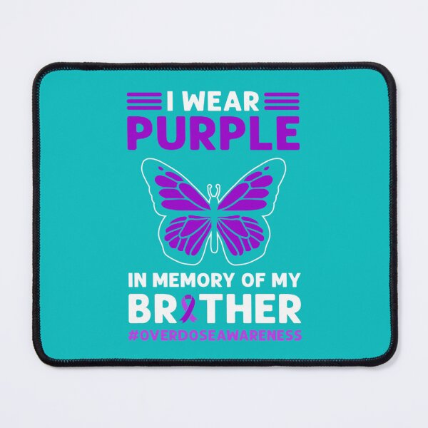 Item preview, I Wear Purple In Memory Of My Son. Overdose Awareness   designed and sold by rhinosaurandfun.