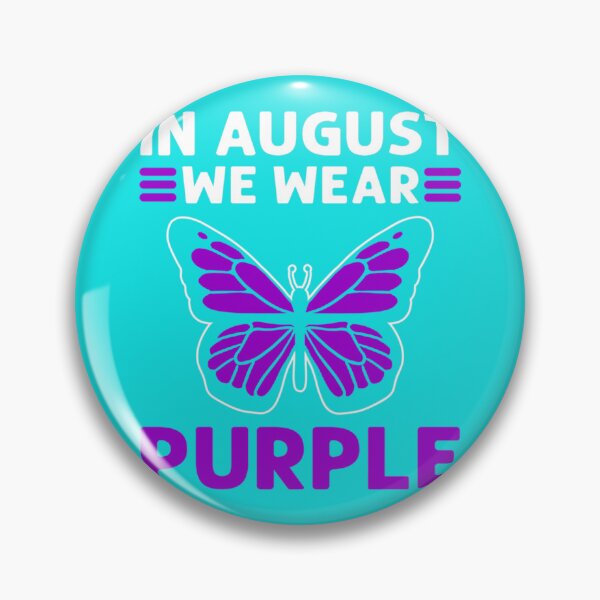Item preview, In August We Wear Purple. Overdose Awareness   designed and sold by rhinosaurandfun.