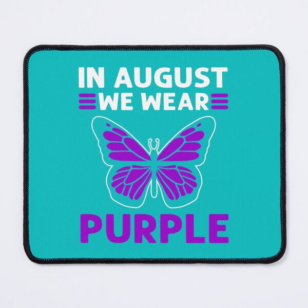 Item preview, In August We Wear Purple. Overdose Awareness   designed and sold by rhinosaurandfun.