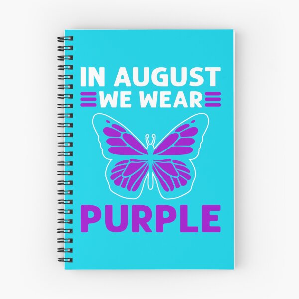 Item preview, In August We Wear Purple. Overdose Awareness   designed and sold by rhinosaurandfun.