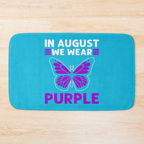 Item preview, In August We Wear Purple. Overdose Awareness   designed and sold by rhinosaurandfun.