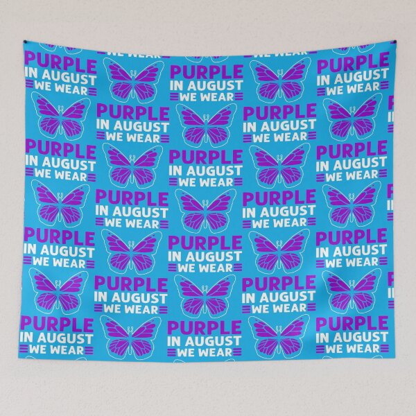 Item preview, In August We Wear Purple. Overdose Awareness   designed and sold by rhinosaurandfun.