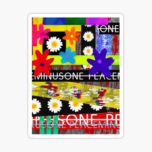 Peaceminusone Stickers for Sale | Redbubble