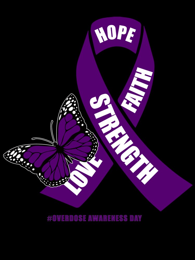  Inspiring Warrior Ribbon Gifts Purple Ribbon. Overdose  Awareness Throw Pillow, 18x18, Multicolor : Home & Kitchen